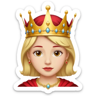 RED Crown King sticker