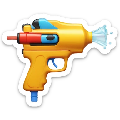 Squirt gun  sticker
