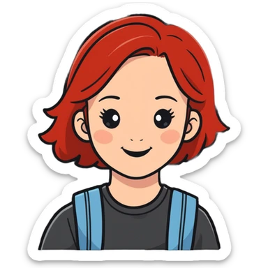Ginger girl  sticker