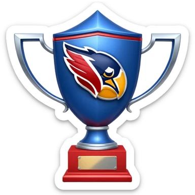 trophy nfl blue (#00A3E0) and red (#F9423A) sticker