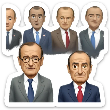 Chirac fait un clin d’oeuil sticker