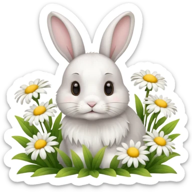 🐰🌼💭 Daydreaming bunny sticker