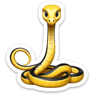 uma lamparina tradicional branca com uma cobra  preta em volta da lamparina  sticker