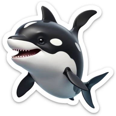 cinematic-comical-orca-portrait-emoji,-head-tilted-dramatically-with-an-exaggeratedly-shocked-expression,-featuring-a-sleek-black-and-white-body-with-wide,-comically-expressive-eyes-full-of-playful-disbelief-and-animated-flippers,-simple sticker