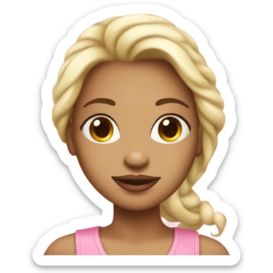Coquette girl pink  sticker