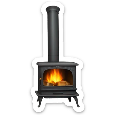 Wood stove sticker