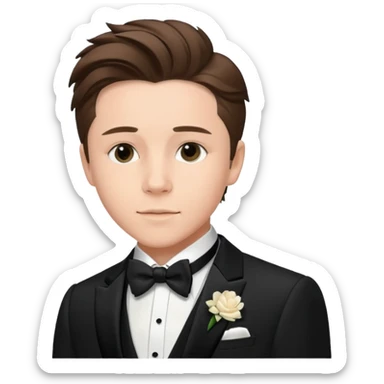brooklyn beckham at wedding sticker
