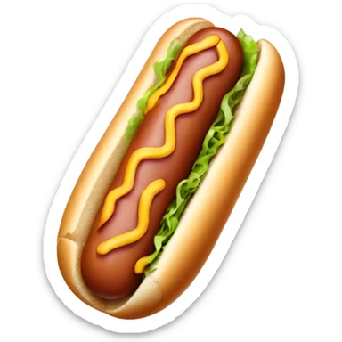 Humanoid hot dog sticker