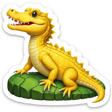 Yellow croc  sticker