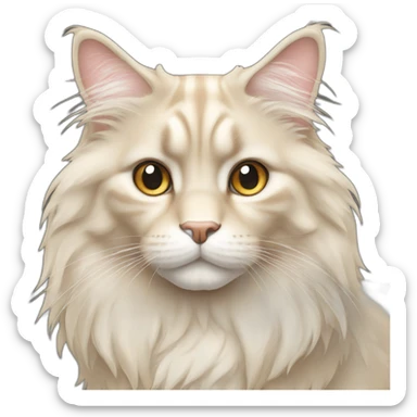Cream main coon sticker