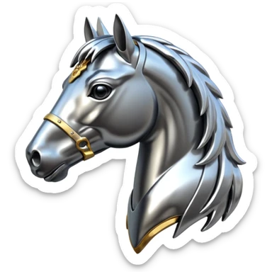 Mustang logo full horse sticker