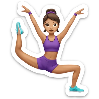 Woman doing the splits sticker