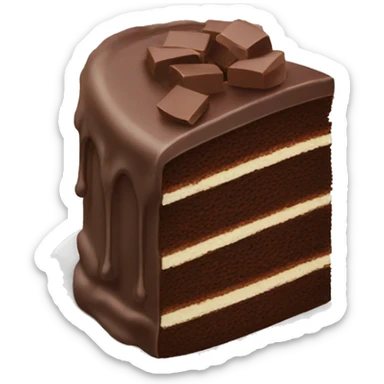 Chocolate cake ( slice ) sticker
