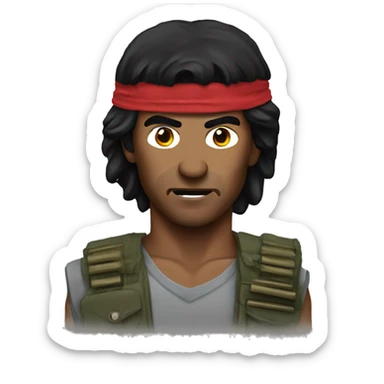 First Blood Rambo sticker