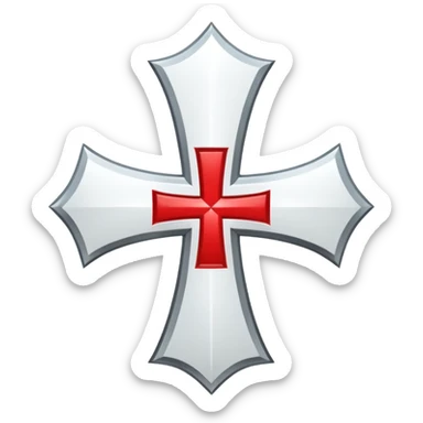 Knights Templar cross sticker