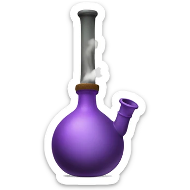bong with smoke sticker