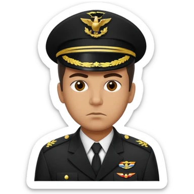 crie emojis de um militar do corpo de fuzileiros navais do brasil com cara de mau sticker