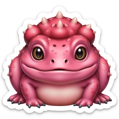 Cute Bufo is blushing sticker