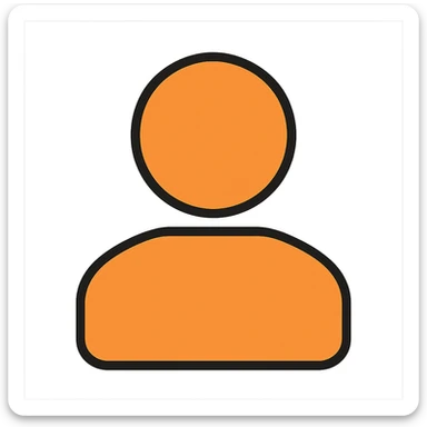 Remove all social details or icons, leave only a simple silhouette representing followers, in orange color #fe6601, with transparent background. sticker
