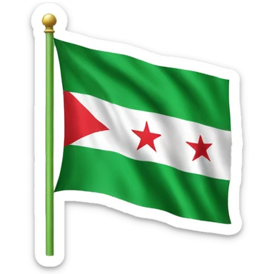 syria green flag sticker