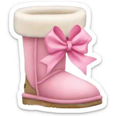 uggs with pink bow sticker