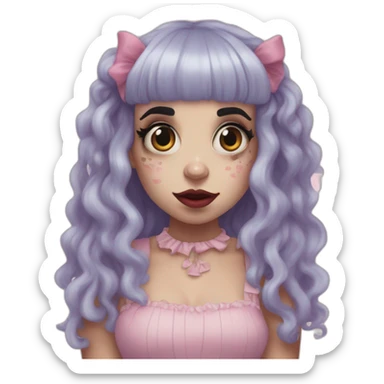 Melanie Martinez as the creature sticker