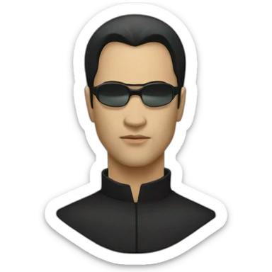 neo from the matrix sticker