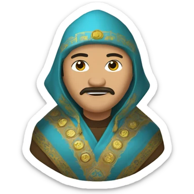 Kazakh dombra sticker