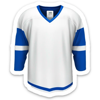 hockey jersey blue & white color sticker