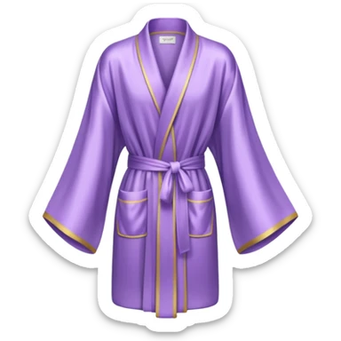 Light purple silk robe sticker