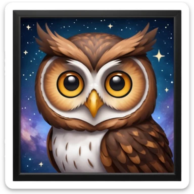 OWL SPACE sticker