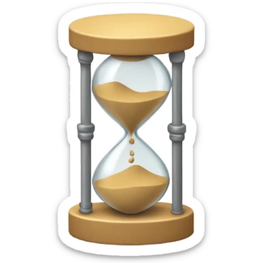 a long aluminum sand clock sticker