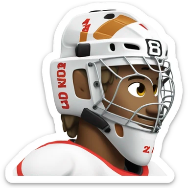 Hockey goalie sticker