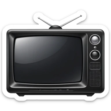 television with screen sticker
