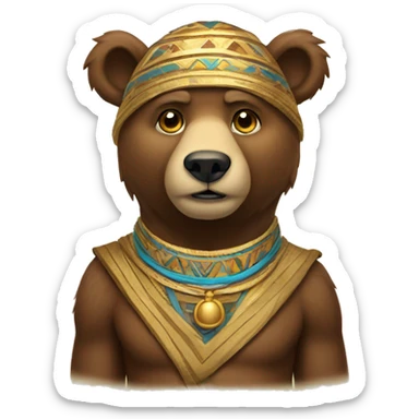 bear wearing tut sticker