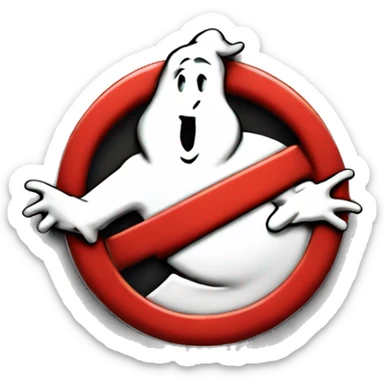 ghostbusters logo sticker
