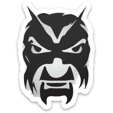 Dodge Demon stencil logo sticker