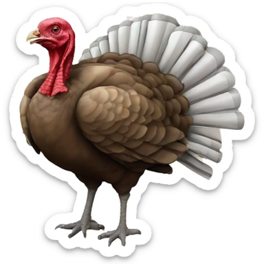 Turkey map with flag inside sticker