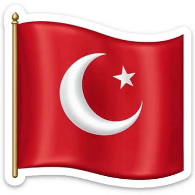 Flag of the Ottoman Empire 1453 sticker