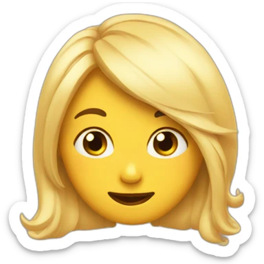 Emoji qui fait des bisous sticker