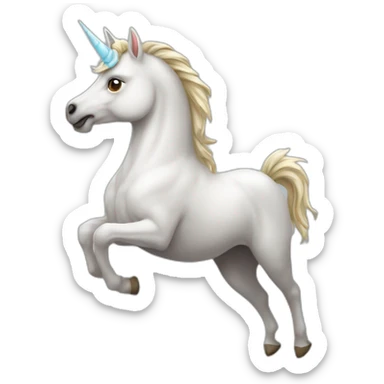 Licorne sur ours sur oiseau sticker