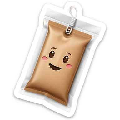 rectangular coffee sachet stick sticker