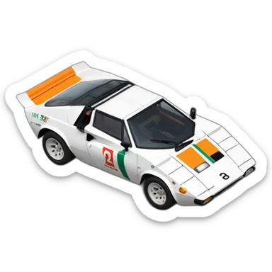Lancia Stratos rallye sticker