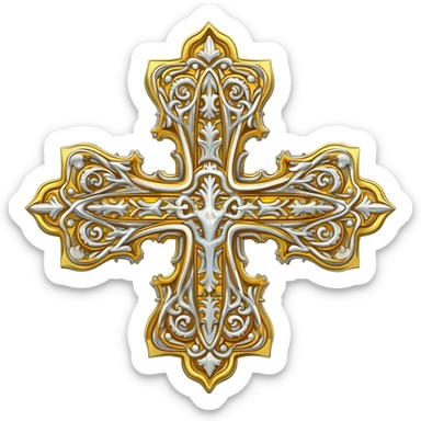 Papal cross emoji sticker