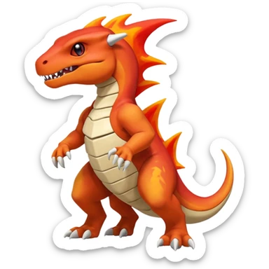 Salandit-Charmeleon-Cubone-Hybrid (Full body) sticker