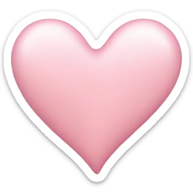 light pink heart sticker