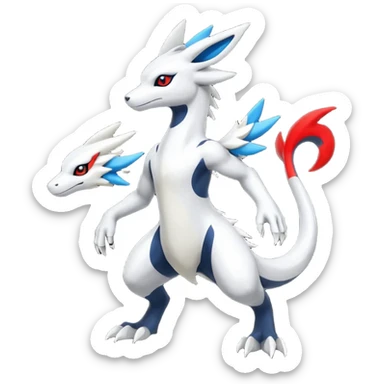Salandit-Reshiram-Umbreon-Silvally-fusion (full body) sticker
