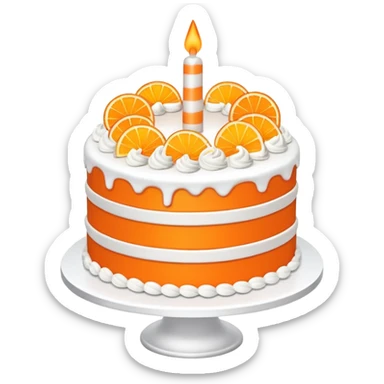 Dreamsicle birthday cake￼ sticker