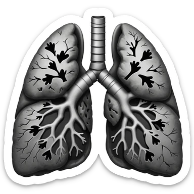 black lungs sticker