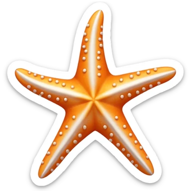 white starfish sticker